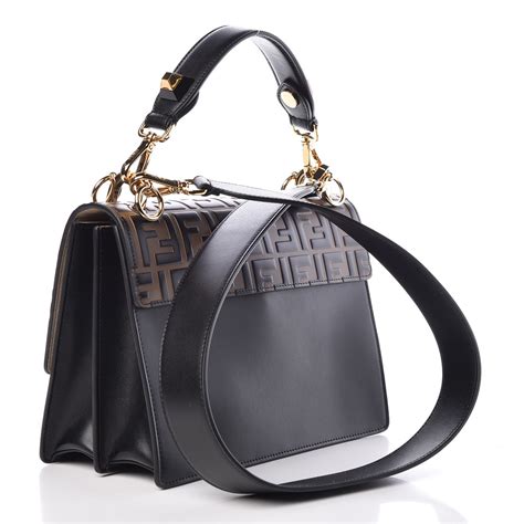 fendi kan i shoulder bag ff black/brown|Fendi kan u bag review.